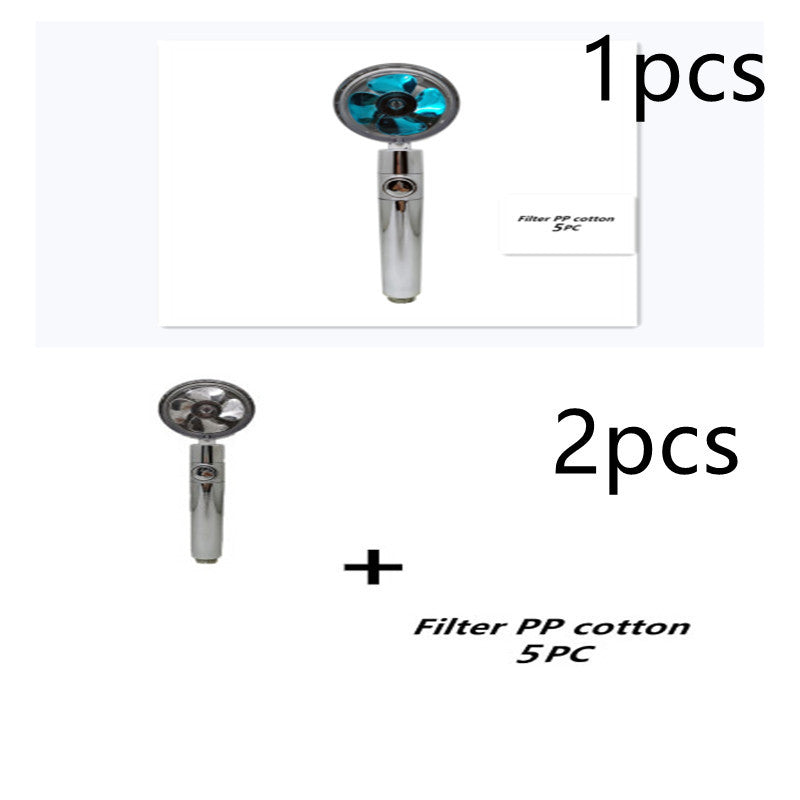 Turbo Propeller Shower Head Handheld High Pressure