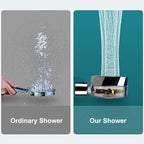 Turbo Propeller Shower Head Handheld High Pressure