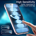 iPhone 15 Tempered Glass Screen Protector - 2-Pack, Anti-Fingerprint | ZeroDamage