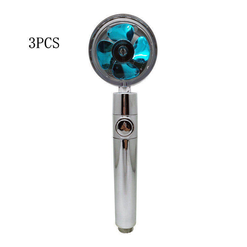 Turbo Propeller Shower Head Handheld High Pressure