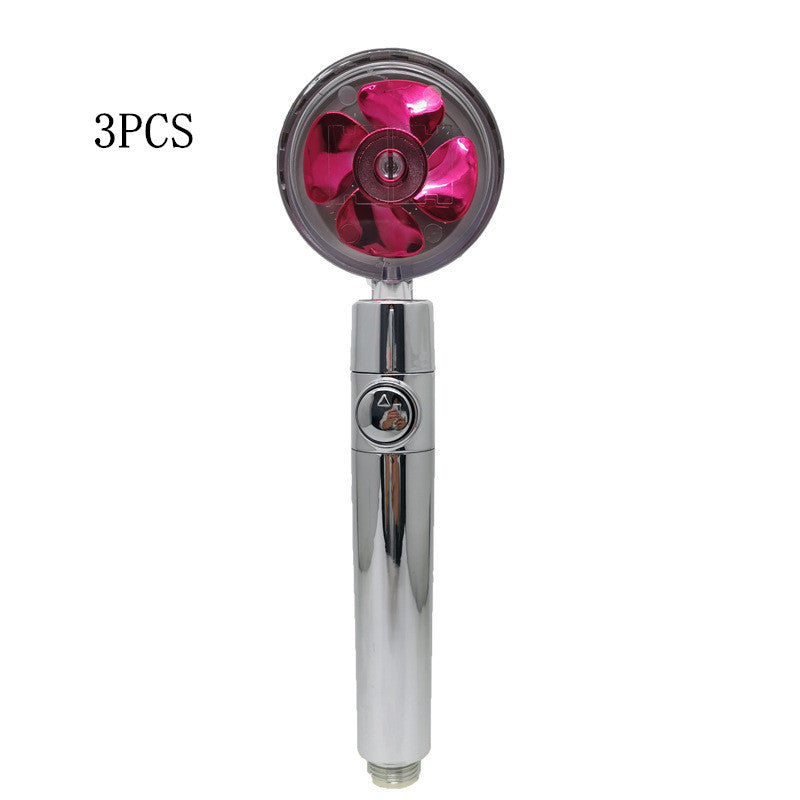 Turbo Propeller Shower Head Handheld High Pressure