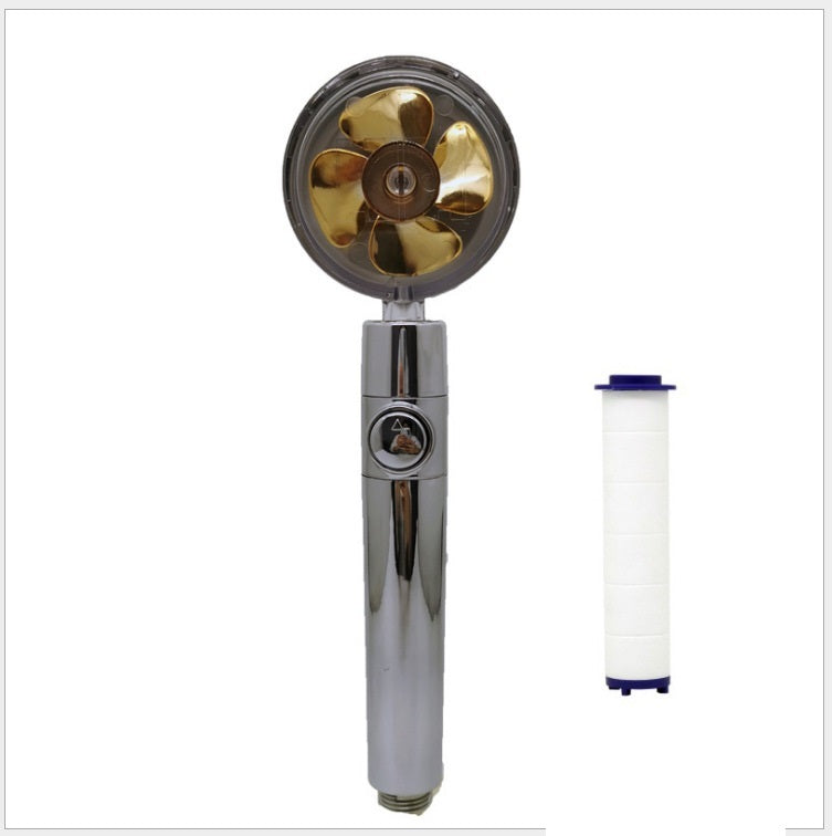 Turbo Propeller Shower Head Handheld High Pressure