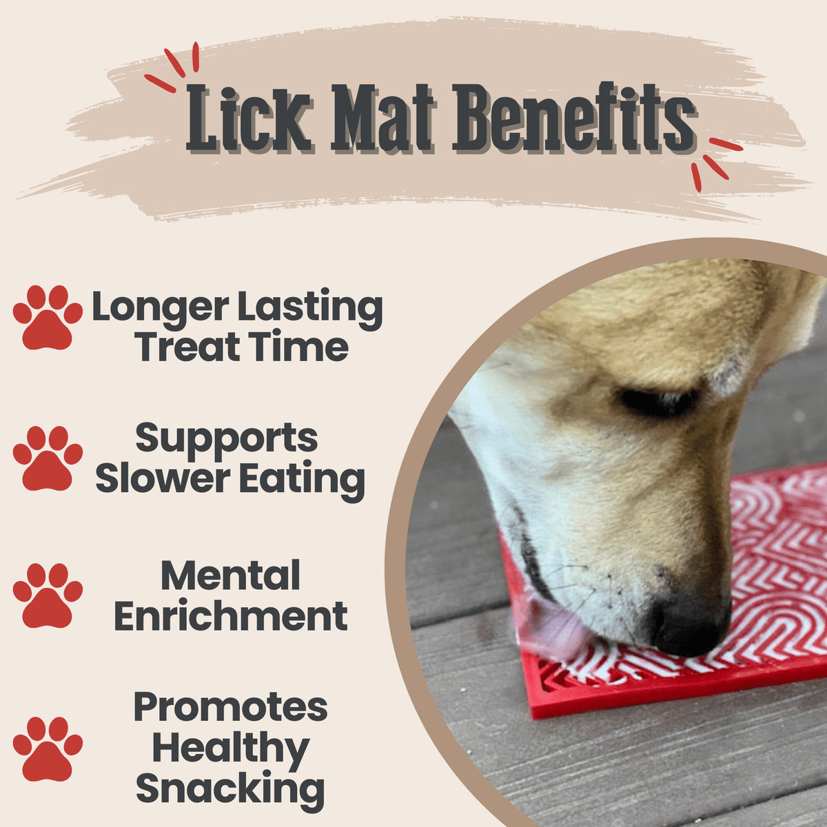 Lick Mats for Cats & Small Dogs | Pet Enrichment Mat