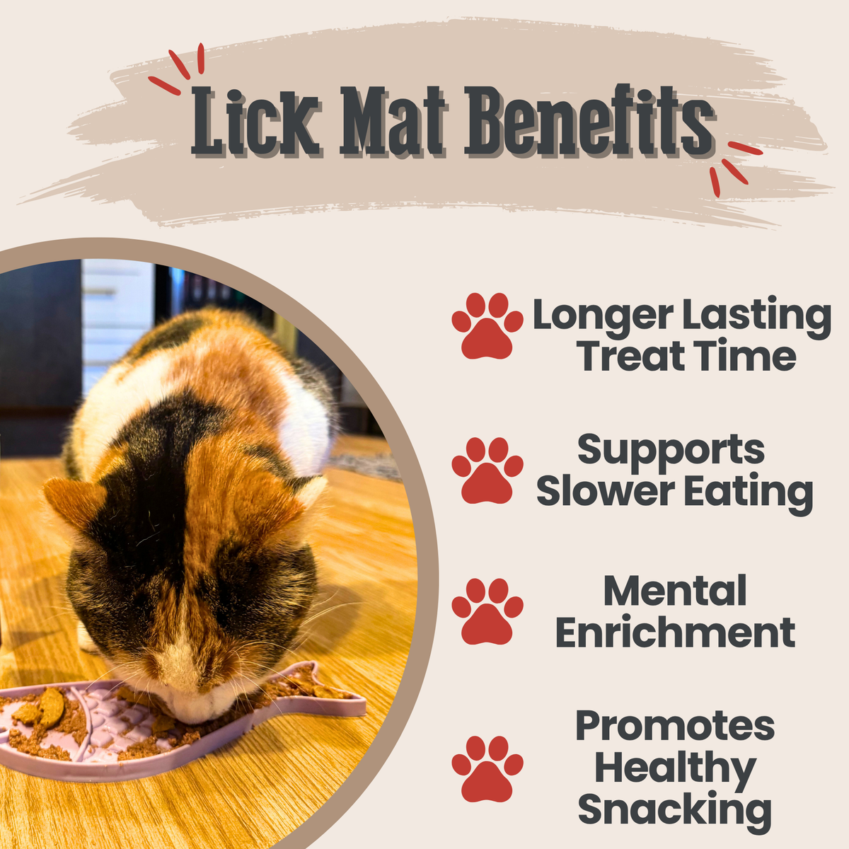 Lick Mats for Cats & Small Dogs | Pet Enrichment Mat