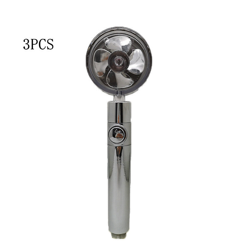 Turbo Propeller Shower Head Handheld High Pressure